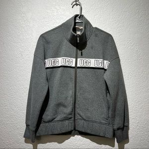 UGG Yvette Full Zip Jacket Fleece Colorblock Logo S Small